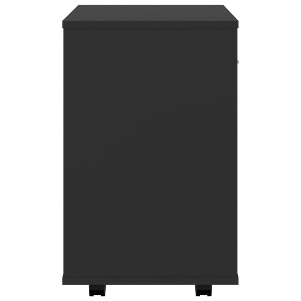 Rollschrank Schwarz 46x36x59 cm