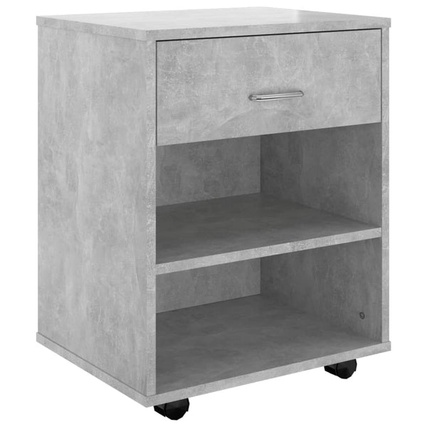 Rollschrank Betongrau 46x36x59 cm