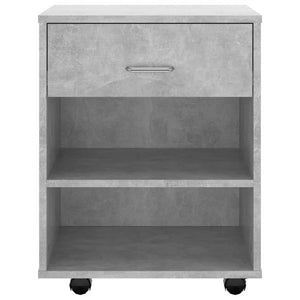 Rollschrank Betongrau 46x36x59 cm