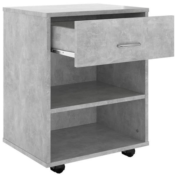Rollschrank Betongrau 46x36x59 cm