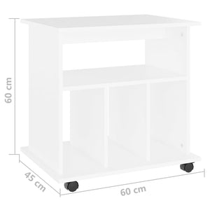 Rollschrank Weiß 60x45x60 cm