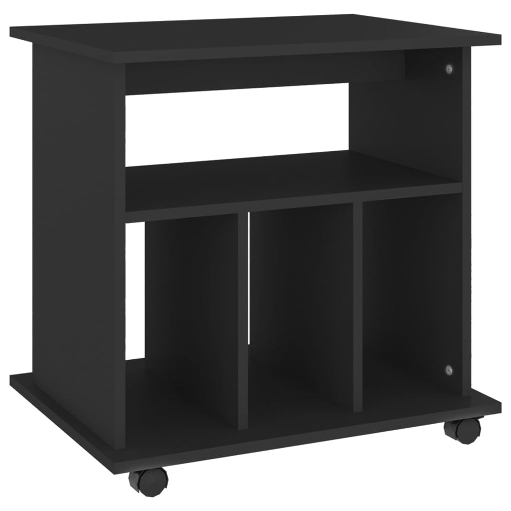 Rollschrank Schwarz 60x45x60 cm