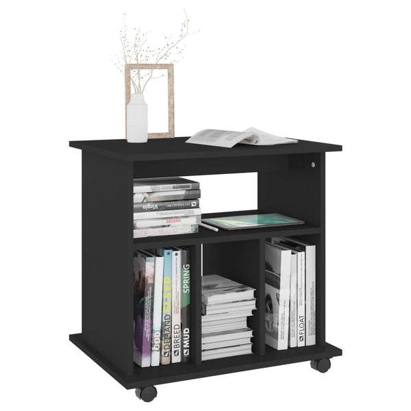 Rollschrank Schwarz 60x45x60 cm