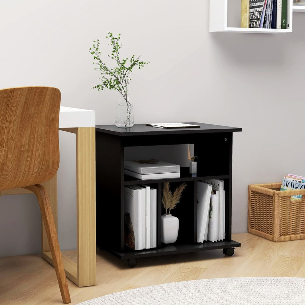 Rollschrank Schwarz 60x45x60 cm