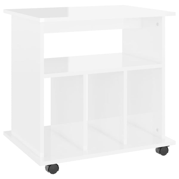 Rollschrank Weiß Hochglanz 60x60 cm
