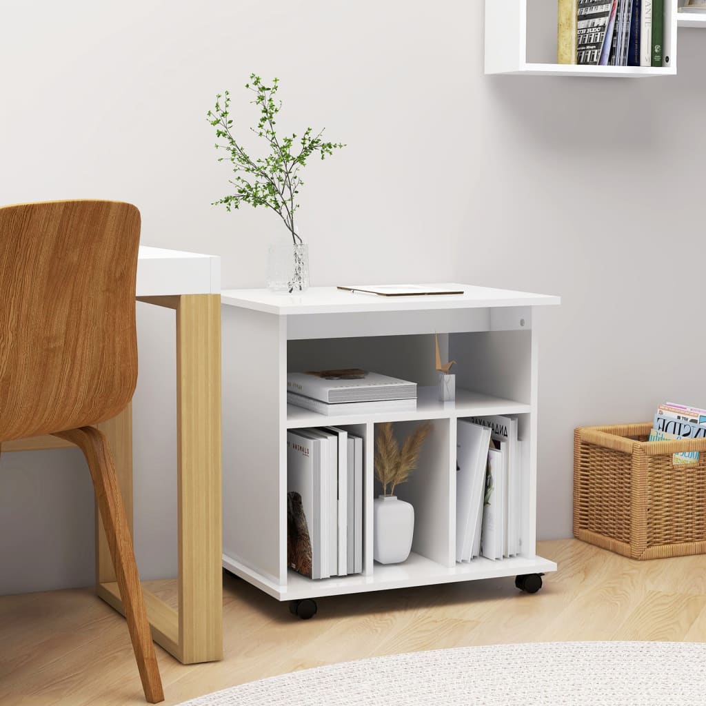 Rollschrank Weiß Hochglanz 60x60 cm
