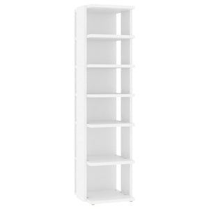 Weißer Schuhschrank Holzwerkstoff, 102 cm hoch