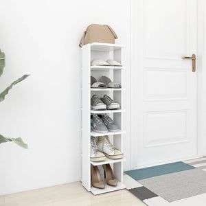 Weißer Schuhschrank Holzwerkstoff, 102 cm hoch