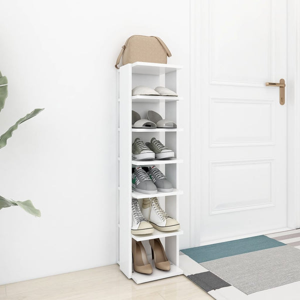 Weißer Schuhschrank Holzwerkstoff, 102 cm hoch