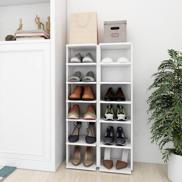 Schuhschränke Weiß Holzwerkstoff, 2er Set
