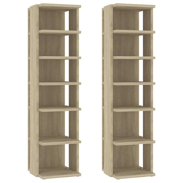 Schuhschrank Sonoma-Eiche, 2er-Set