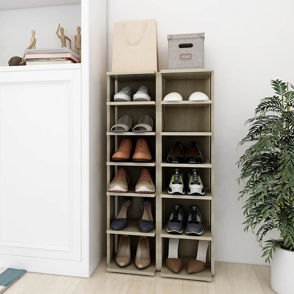 Schuhschrank Sonoma-Eiche, 2er-Set