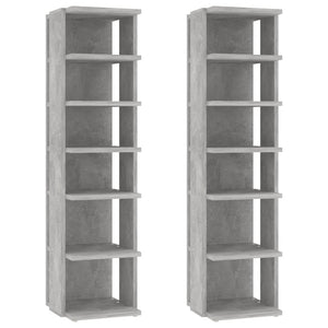 Schuhschränke 2er Set Betongrau