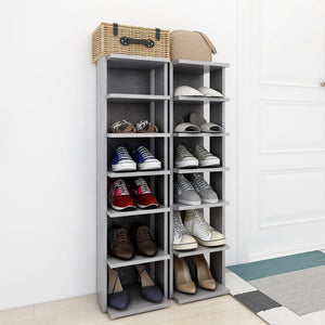 Schuhschränke 2er Set Betongrau
