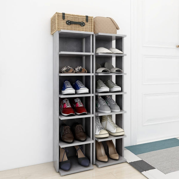 Schuhschränke 2er Set Betongrau