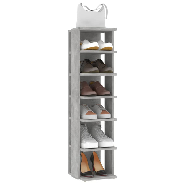 Schuhschränke 2er Set Betongrau
