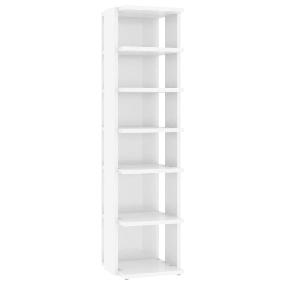 Hochglanz Schuhschrank Weiß 102cm