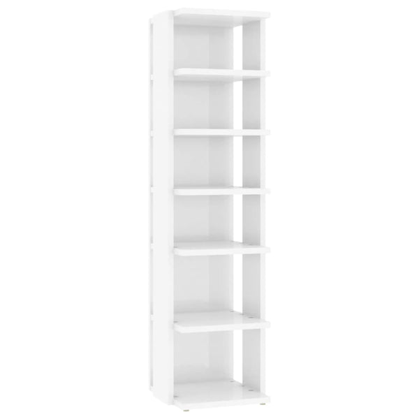 Hochglanz Schuhschrank Weiß 102cm