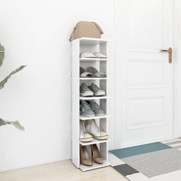 Hochglanz Schuhschrank Weiß 102cm