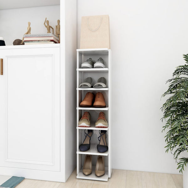 Hochglanz Schuhschrank Weiß 102cm