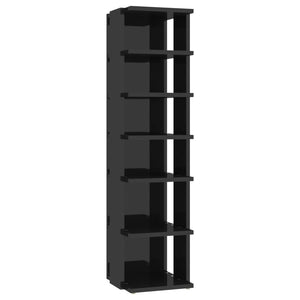 Schuhschrank Set, Hochglanz Schwarz, 2er