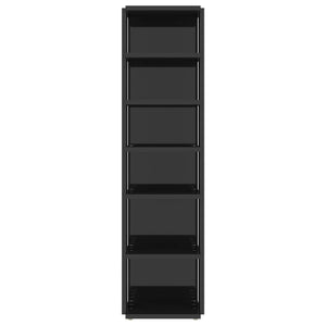 Schuhschrank Set, Hochglanz Schwarz, 2er