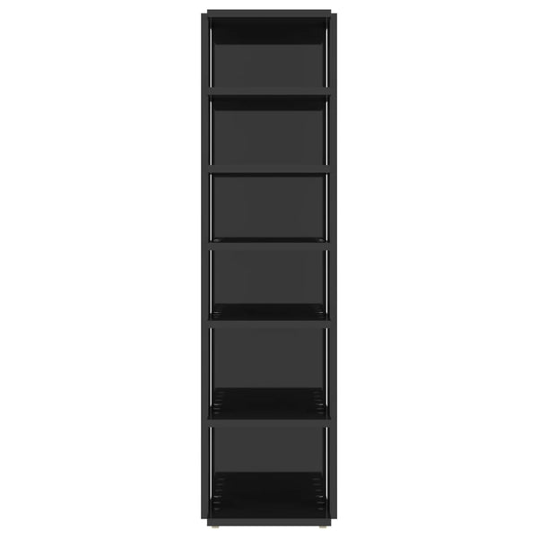 Schuhschrank Set, Hochglanz Schwarz, 2er