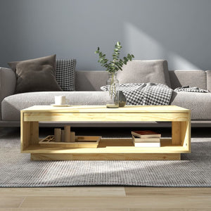 Massivholz Couchtisch Kiefer 110x50 cm