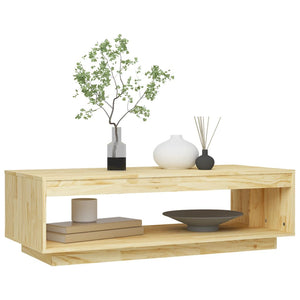 Massivholz Couchtisch Kiefer 110x50 cm