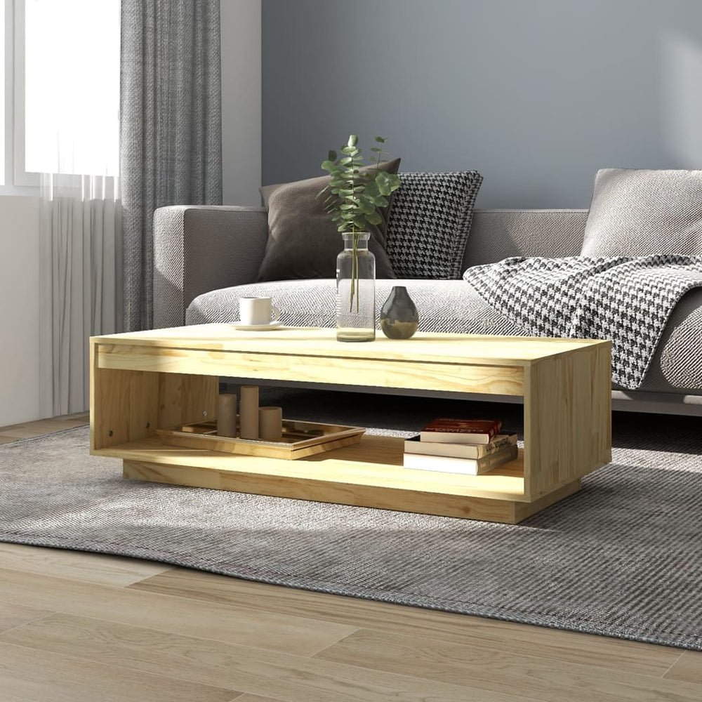 Massivholz Couchtisch Kiefer 110x50 cm