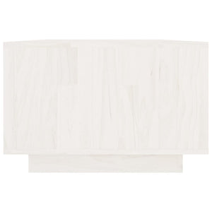 Weißer Couchtisch Kiefer Massivholz 110cm