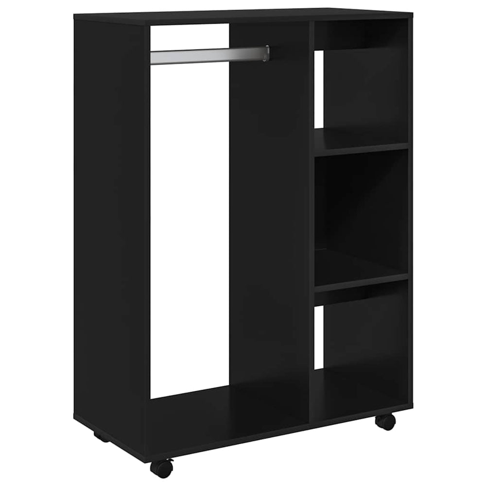 Schwarzer Kleiderschrank 80x40x110cm