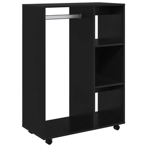 Schwarzer Kleiderschrank 80x40x110cm