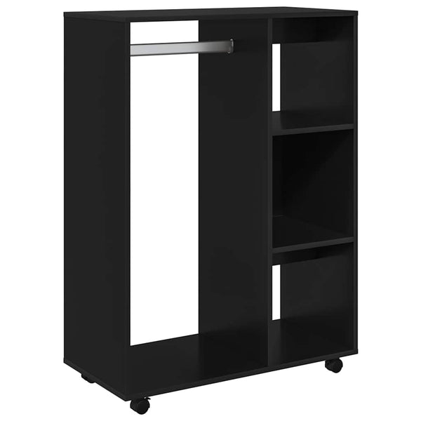 Schwarzer Kleiderschrank 80x40x110cm