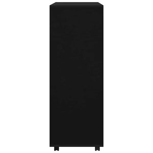 Schwarzer Kleiderschrank 80x40x110cm