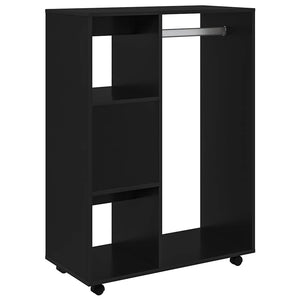 Schwarzer Kleiderschrank 80x40x110cm