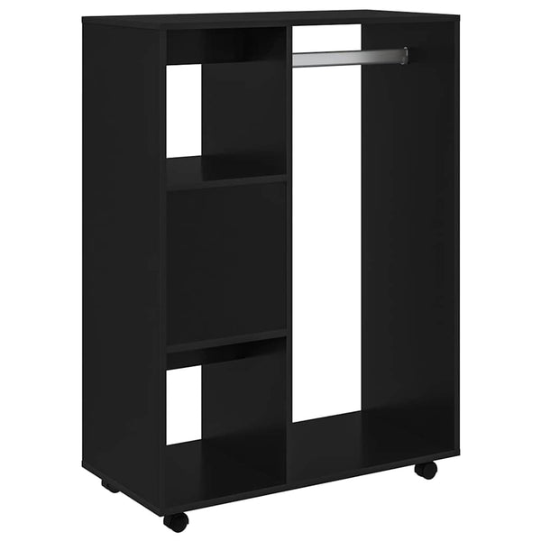 Schwarzer Kleiderschrank 80x40x110cm