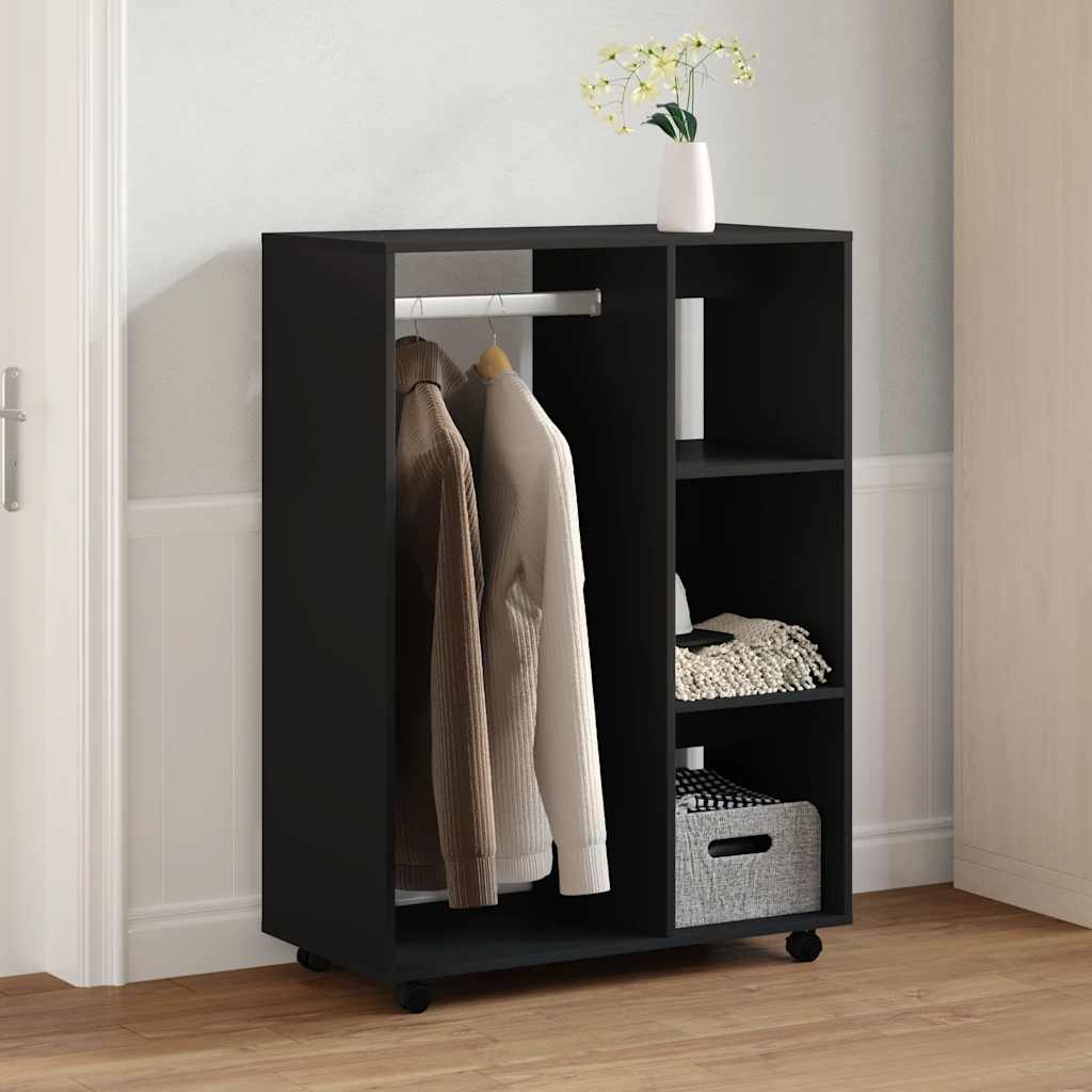 Schwarzer Kleiderschrank 80x40x110cm