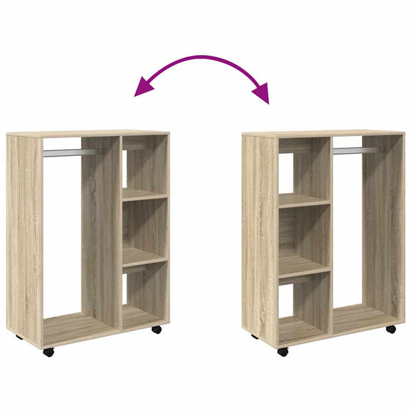Sonoma Eiche Kleiderschrank, 80cm