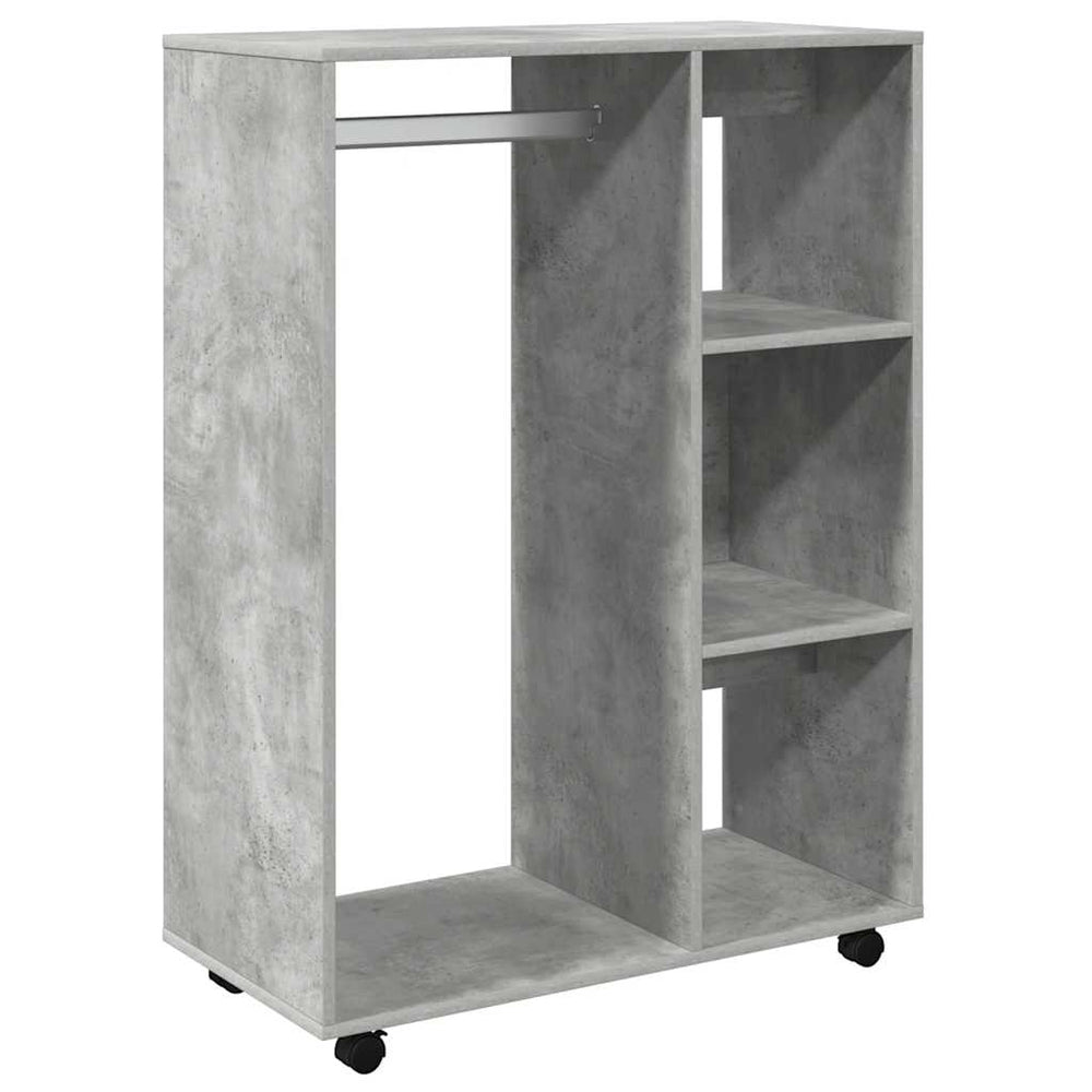 Betongrauer Kleiderschrank 80x40x110 cm
