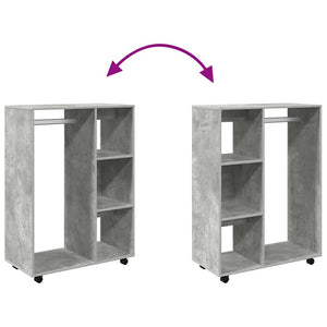 Betongrauer Kleiderschrank 80x40x110 cm