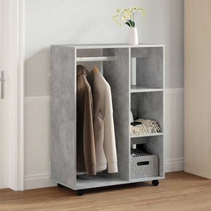Betongrauer Kleiderschrank 80x40x110 cm