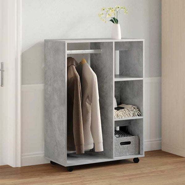 Betongrauer Kleiderschrank 80x40x110 cm
