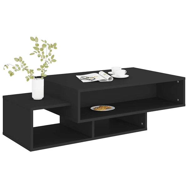 Schwarzer Couchtisch 105x55 cm