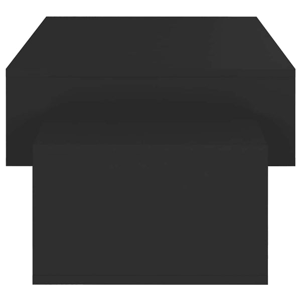 Schwarzer Couchtisch 105x55 cm