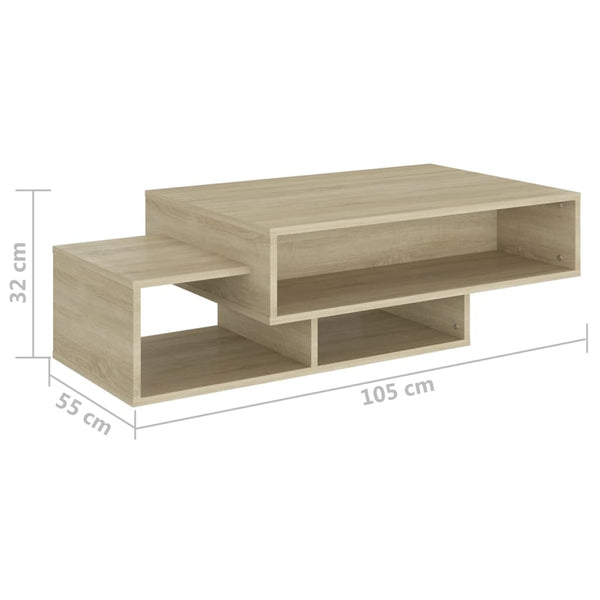 Sonoma Eiche Couchtisch 105 cm