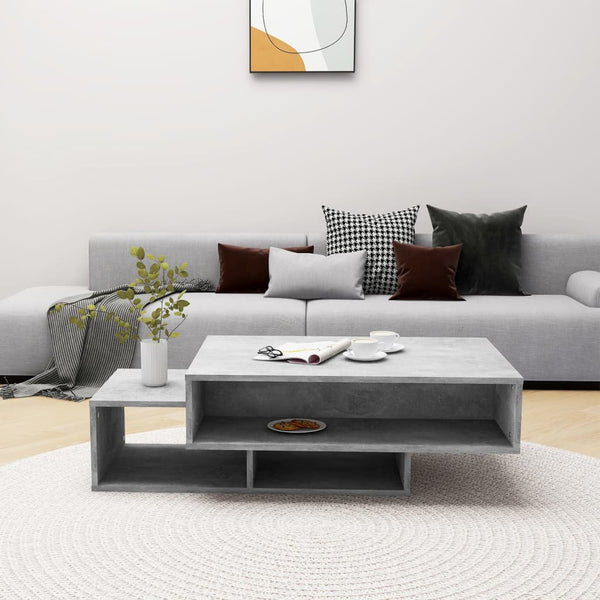 Betongrauer Couchtisch 105 cm