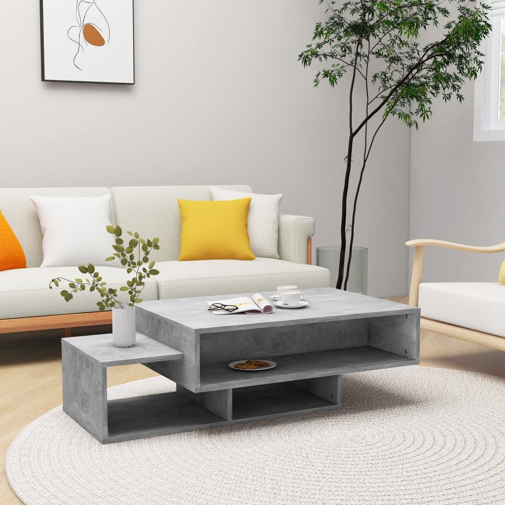 Betongrauer Couchtisch 105 cm
