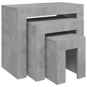 Satztische 3er-Set Betongrau