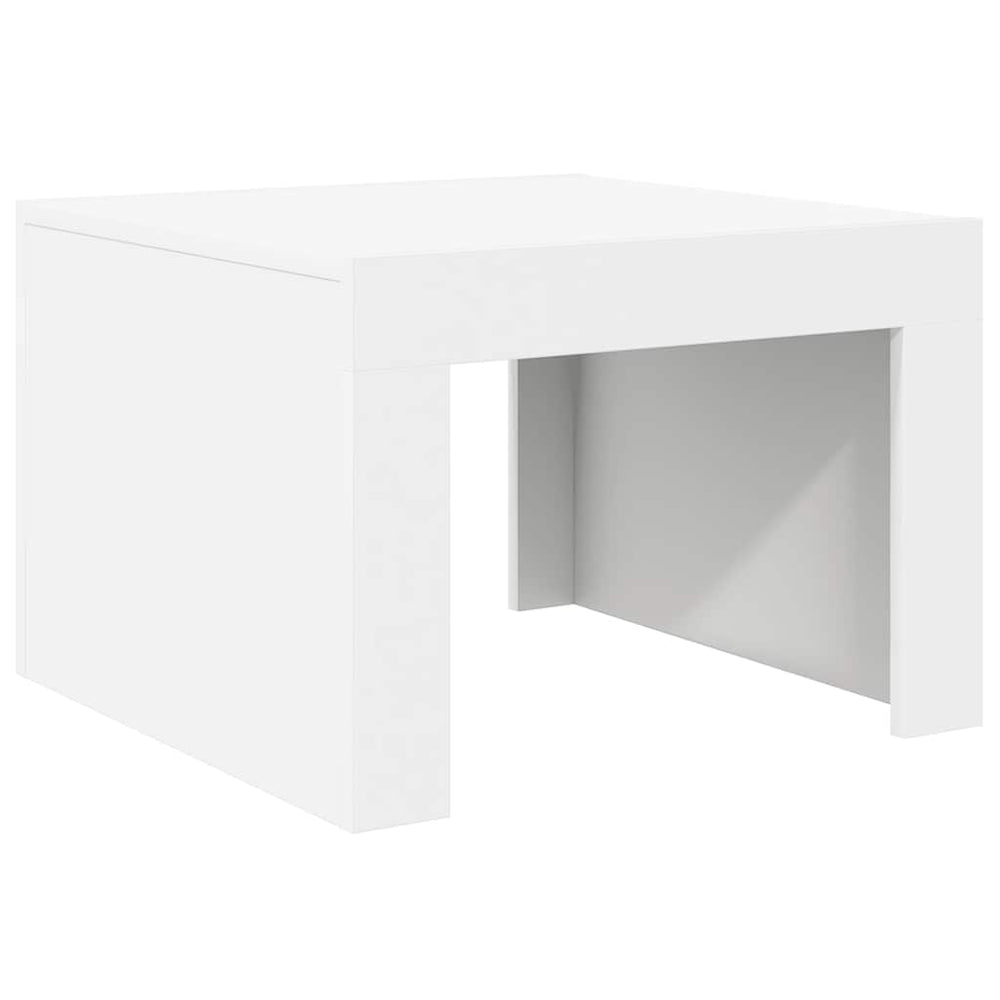 vidaXL Table basse blanc 50x50x35 cm Aggloméré